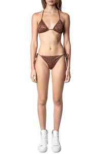 Bas de maillot de bain Léopard - Gold