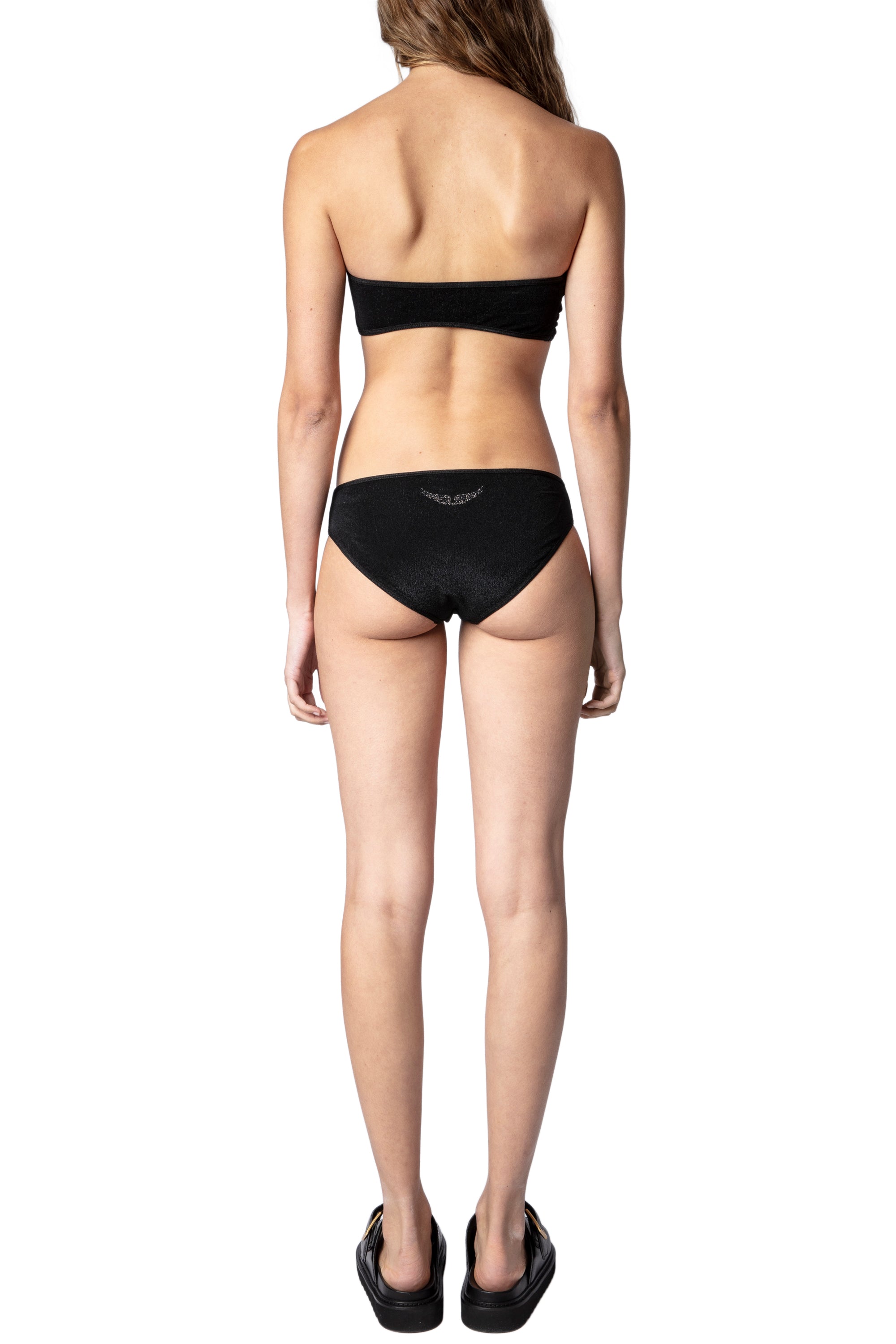 Bas de maillot de bain Crinckle - Noir
