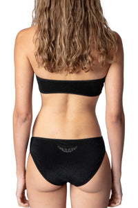 Bas de maillot de bain Crinckle - Noir
