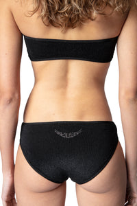 Bas de maillot de bain Crinckle - Noir