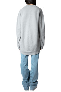 Freya Photoprint sweatshirt - China grey