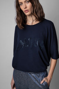 ZHORS LINE INK UPPER EMBROIDERED COAT OF ARMS
