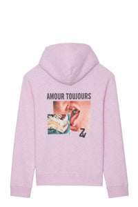 Sweat-shirt Georgy Photoprint - Rose Chine