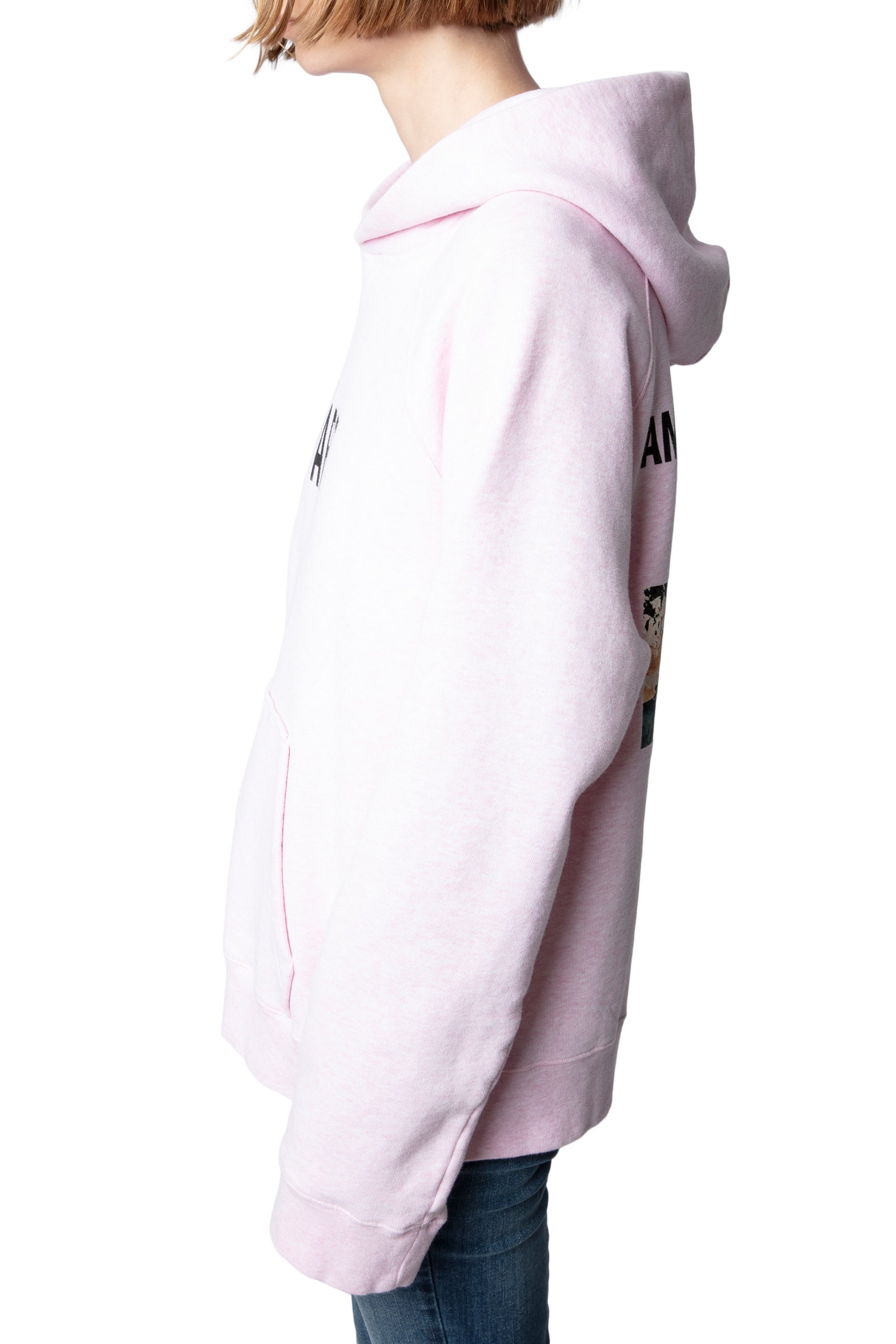 Sweat-shirt Georgy Photoprint - Rose Chine