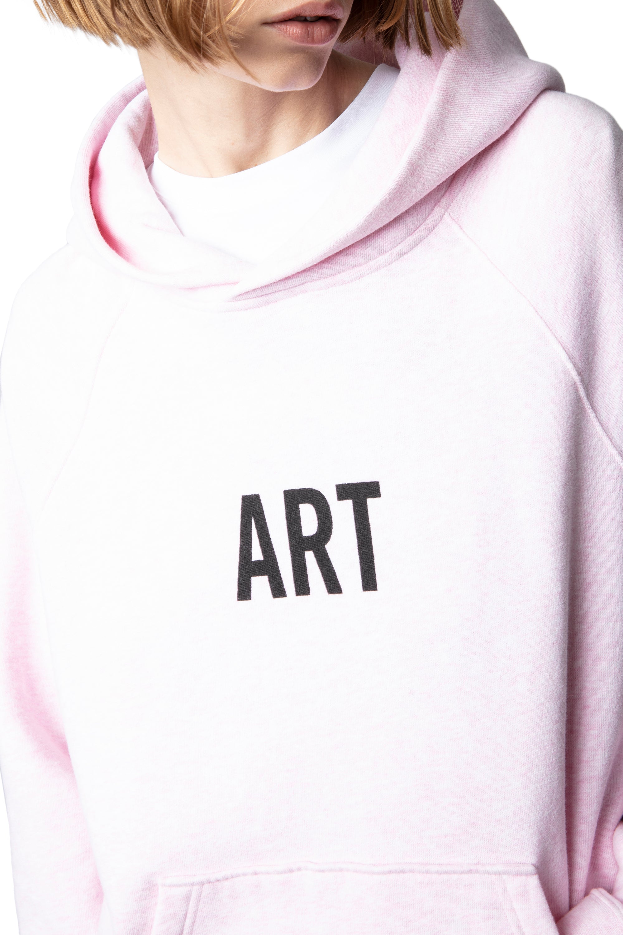 Sweat-shirt Georgy Photoprint - Rose Chine