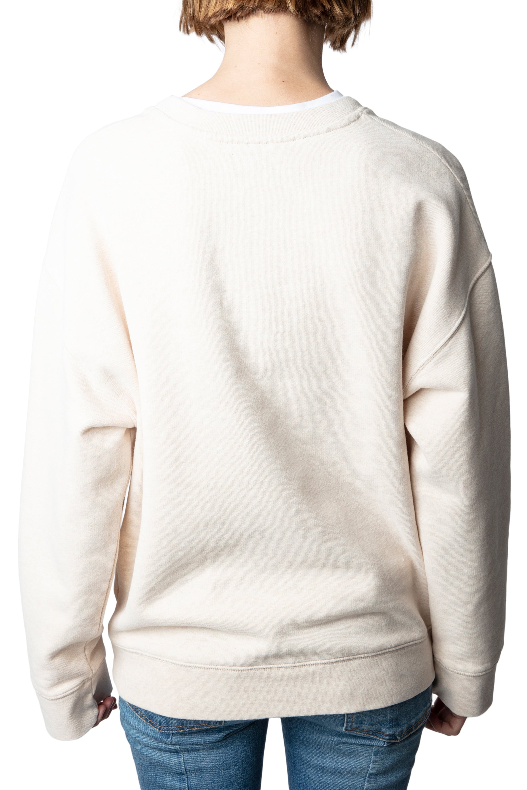 Sweat-shirt Judy Photoprint - Beige Chine