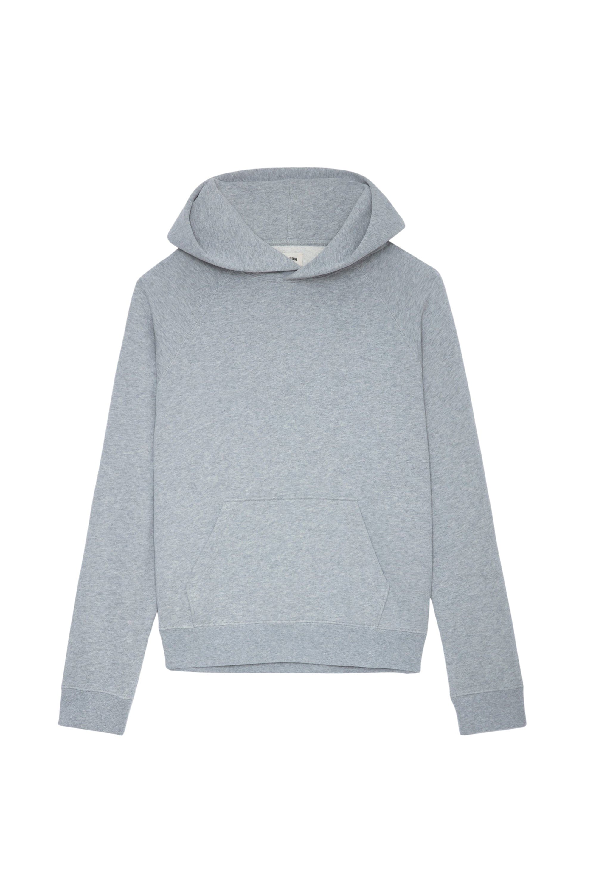 Sweat-shirt Georgy Strass Photoprint - Gris Chine