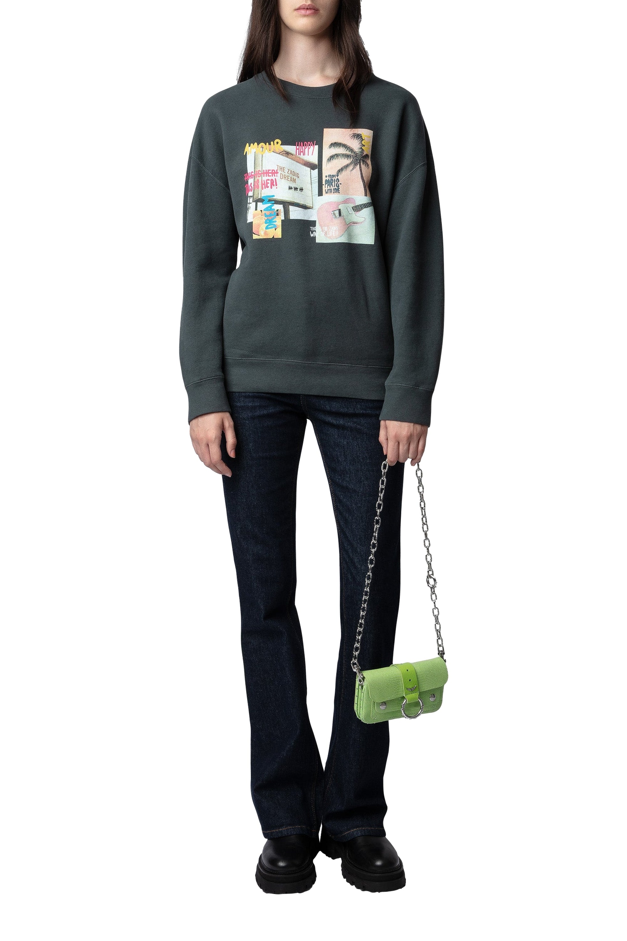 Sweat-shirt Judy Zadig Dream - Ardoise