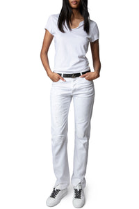 ZHORS LIGNE BLANC TUNISIEN MC BLASON STRASS
