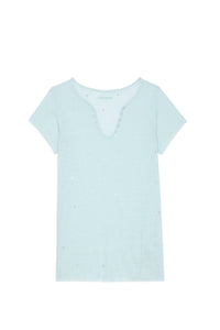 Tunisian linen T-shirt - Celadon