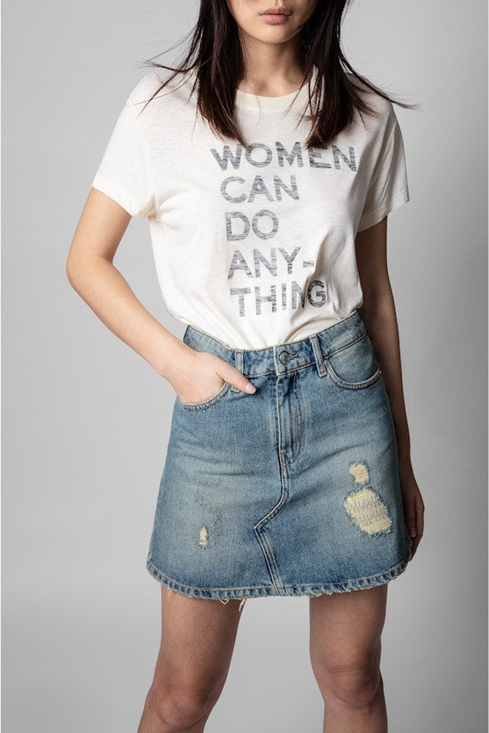 Walk Women Can Do Anything T-shirt - Butter