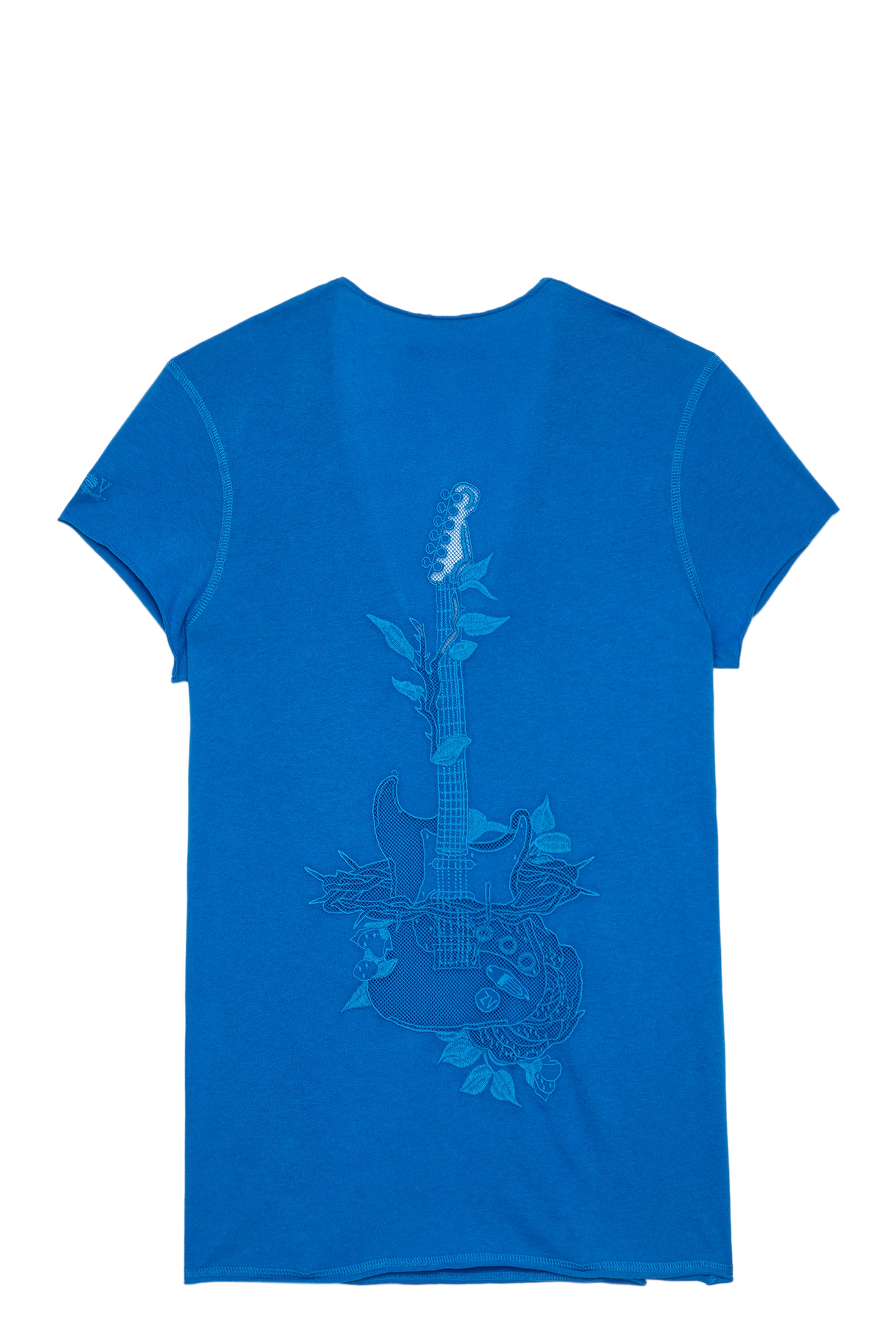T-shirt Story Fishnet Guitar - Azur