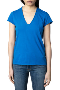 T-shirt Story Fishnet Guitar - Azur