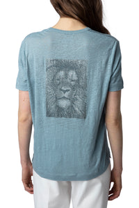 T-shirt Wassa en lin - Nuage