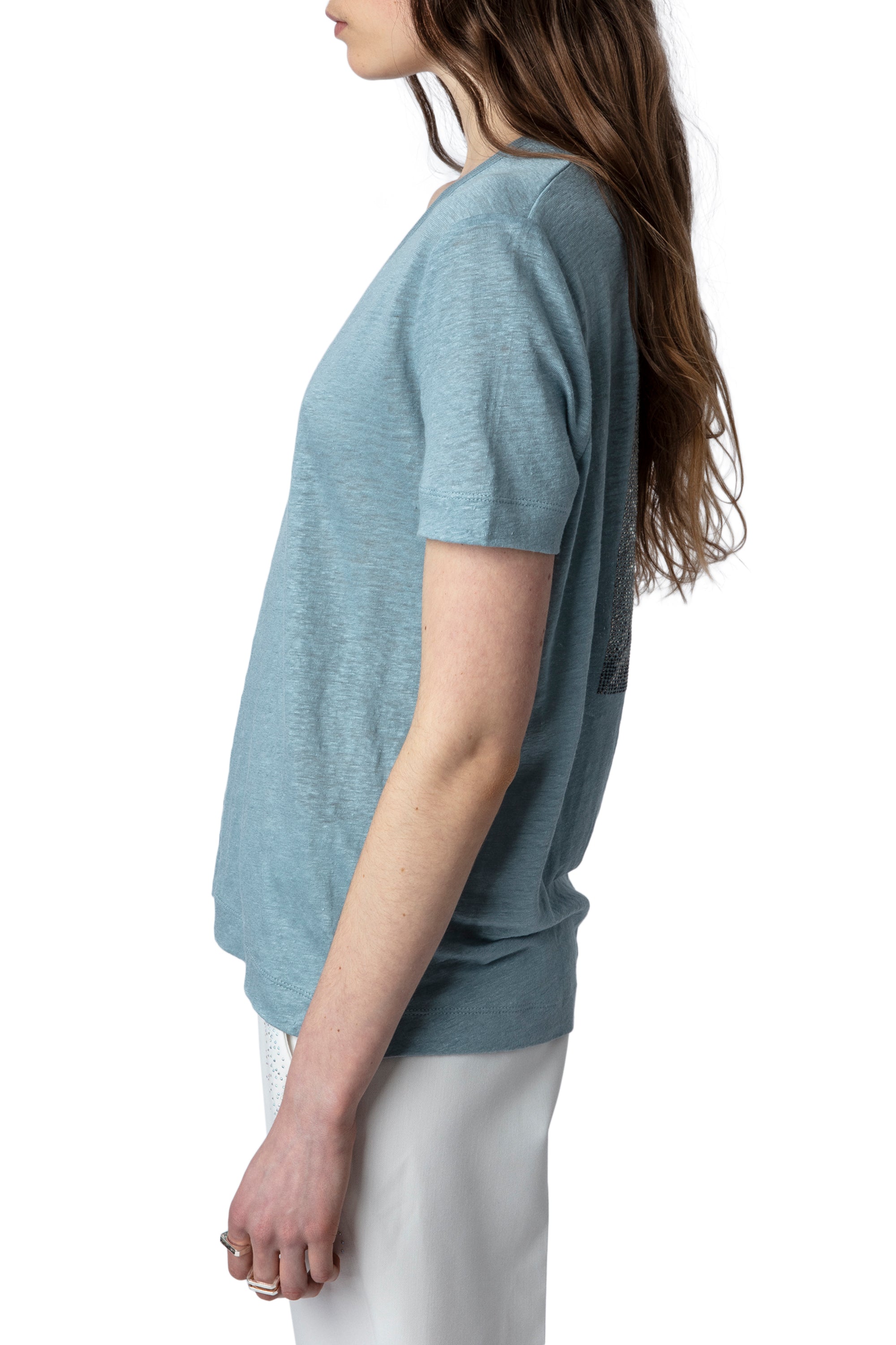 T-shirt Wassa en lin - Nuage
