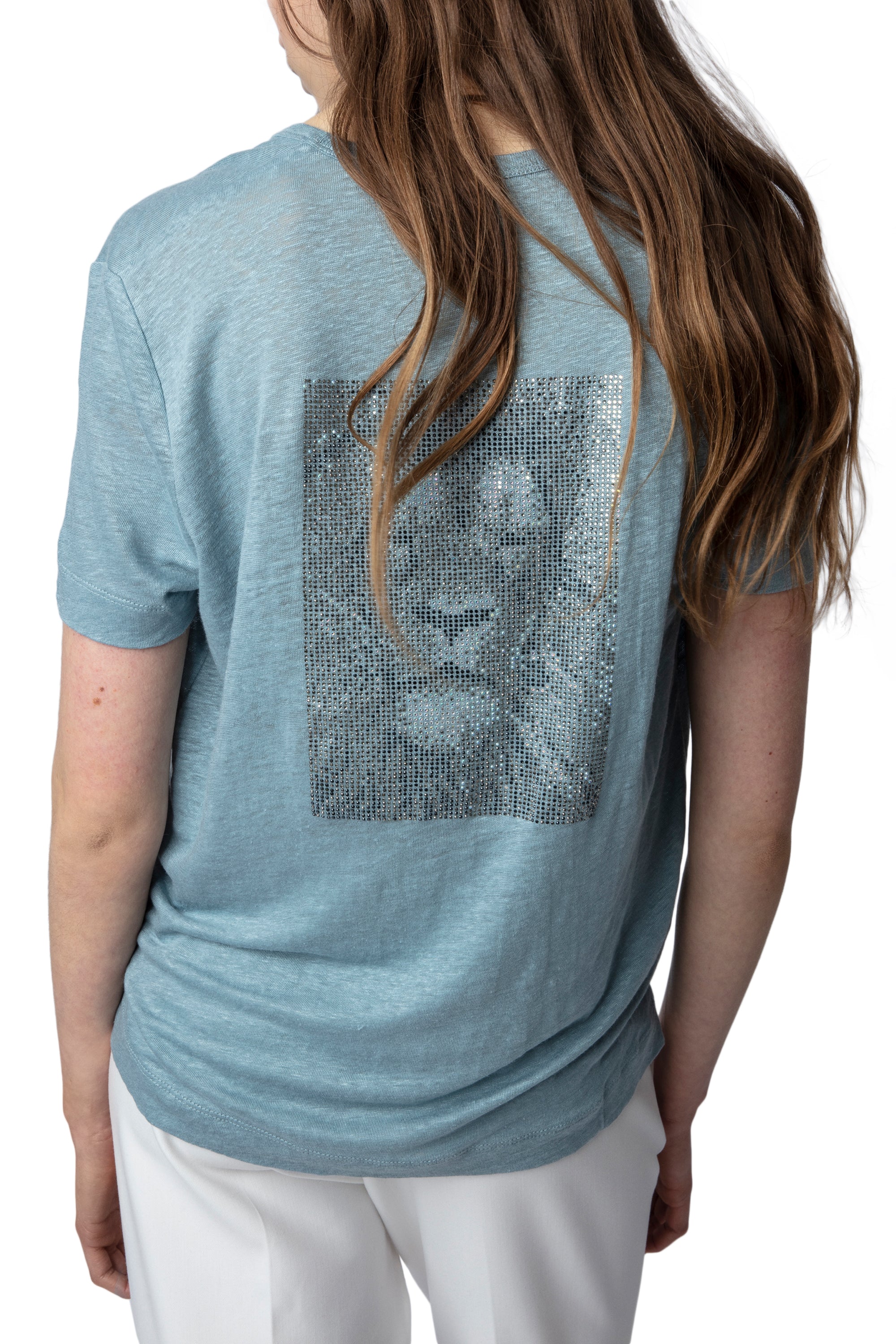 T-shirt Wassa en lin - Nuage