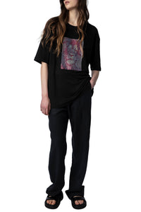 T-shirt Suzy en lin - Noir
