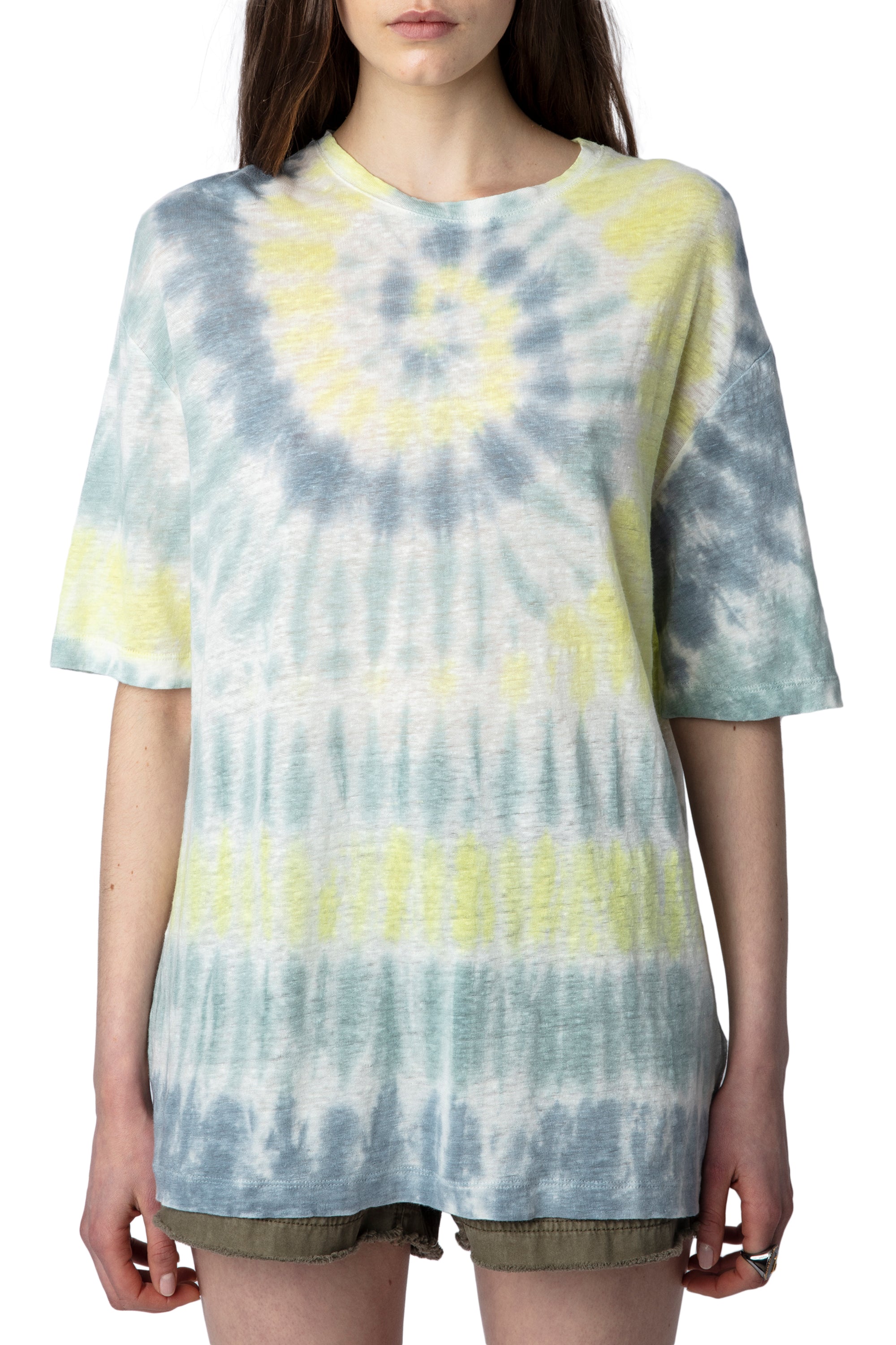 Suzy linen T-shirt - Celadon