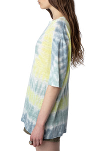 Suzy linen T-shirt - Celadon