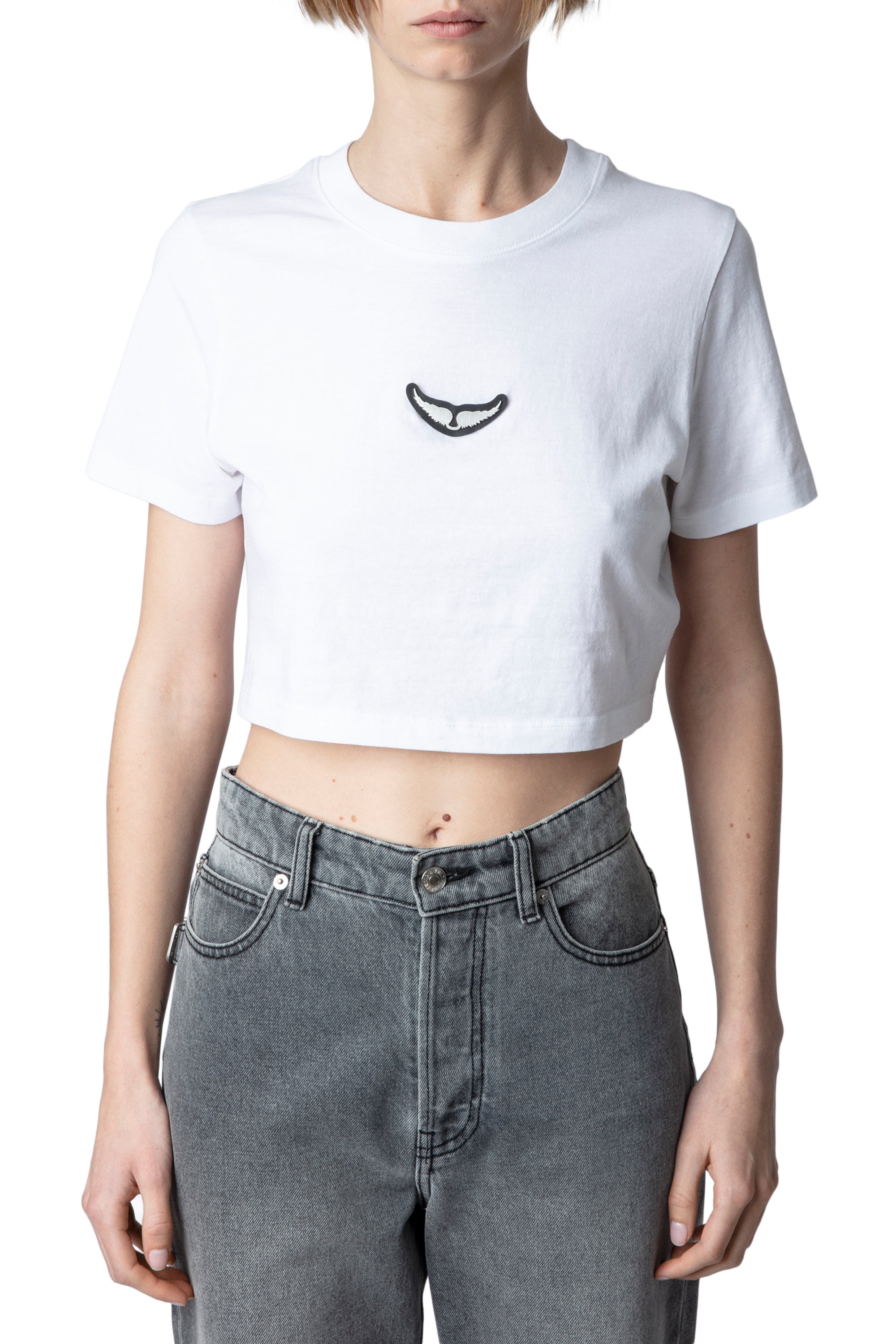 Carly crop T-shirt - White