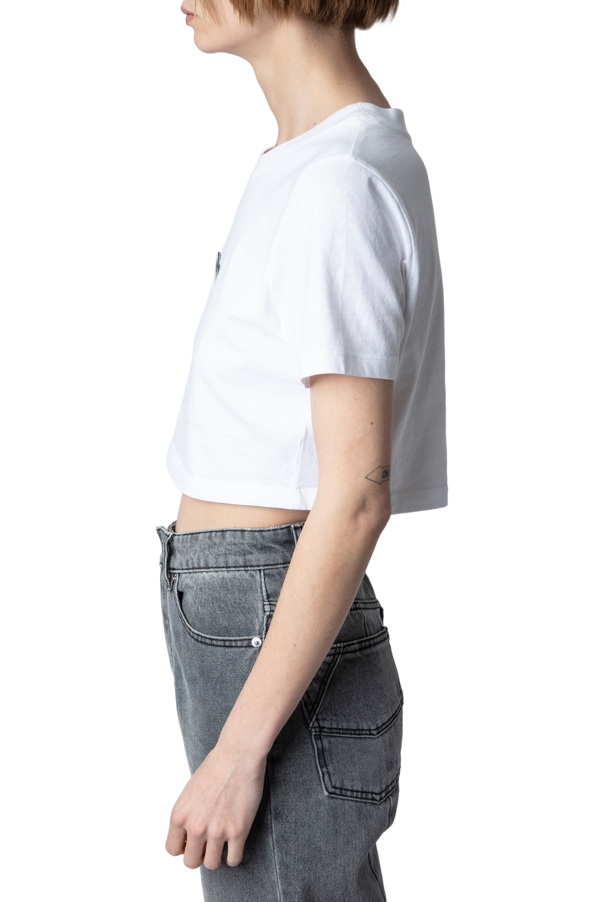 Carly crop T-shirt - White
