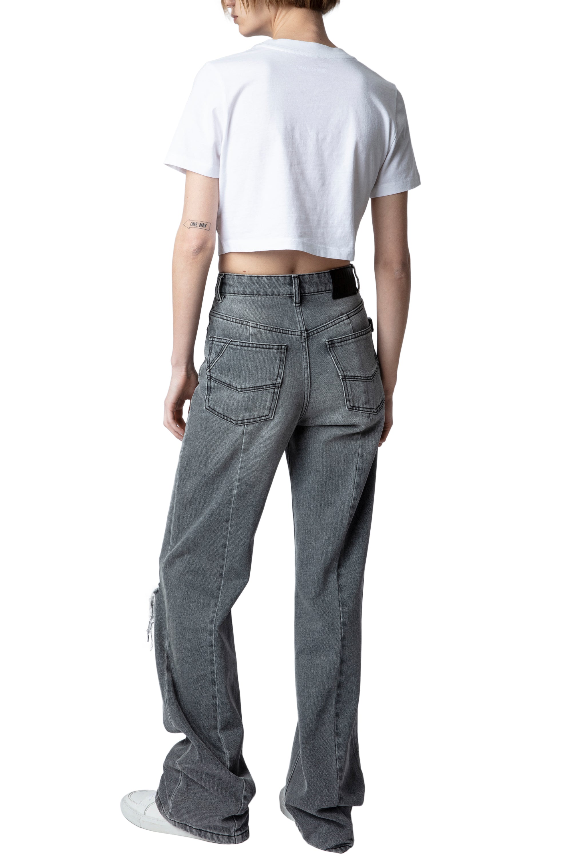 Carly crop T-shirt - White