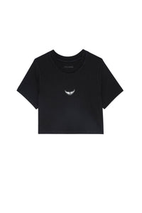 Carly crop T-shirt - Black