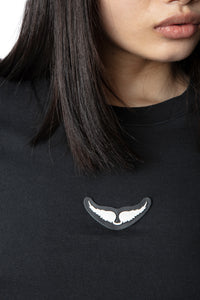 Carly crop T-shirt - Black