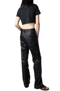 Carly crop T-shirt - Black