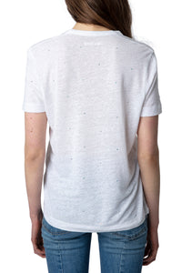 Wassa linen T-shirt - White