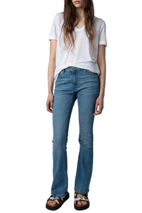 Wassa linen T-shirt - White