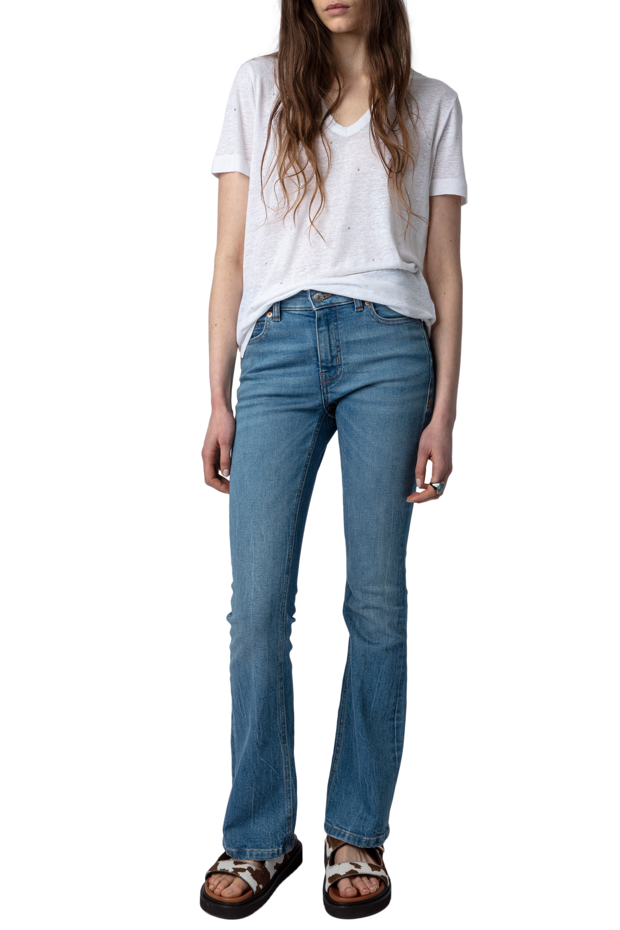 Wassa linen T-shirt - White