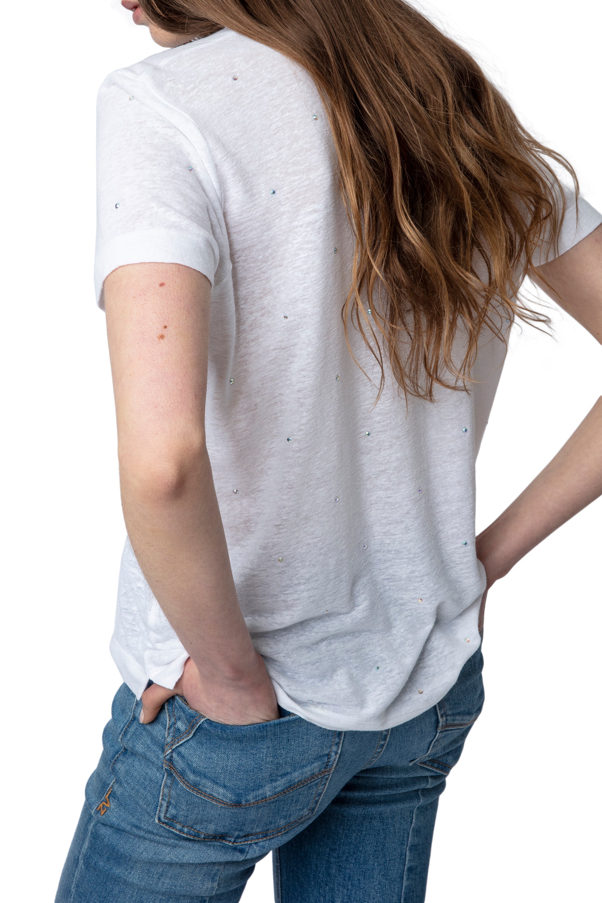 Wassa linen T-shirt - White
