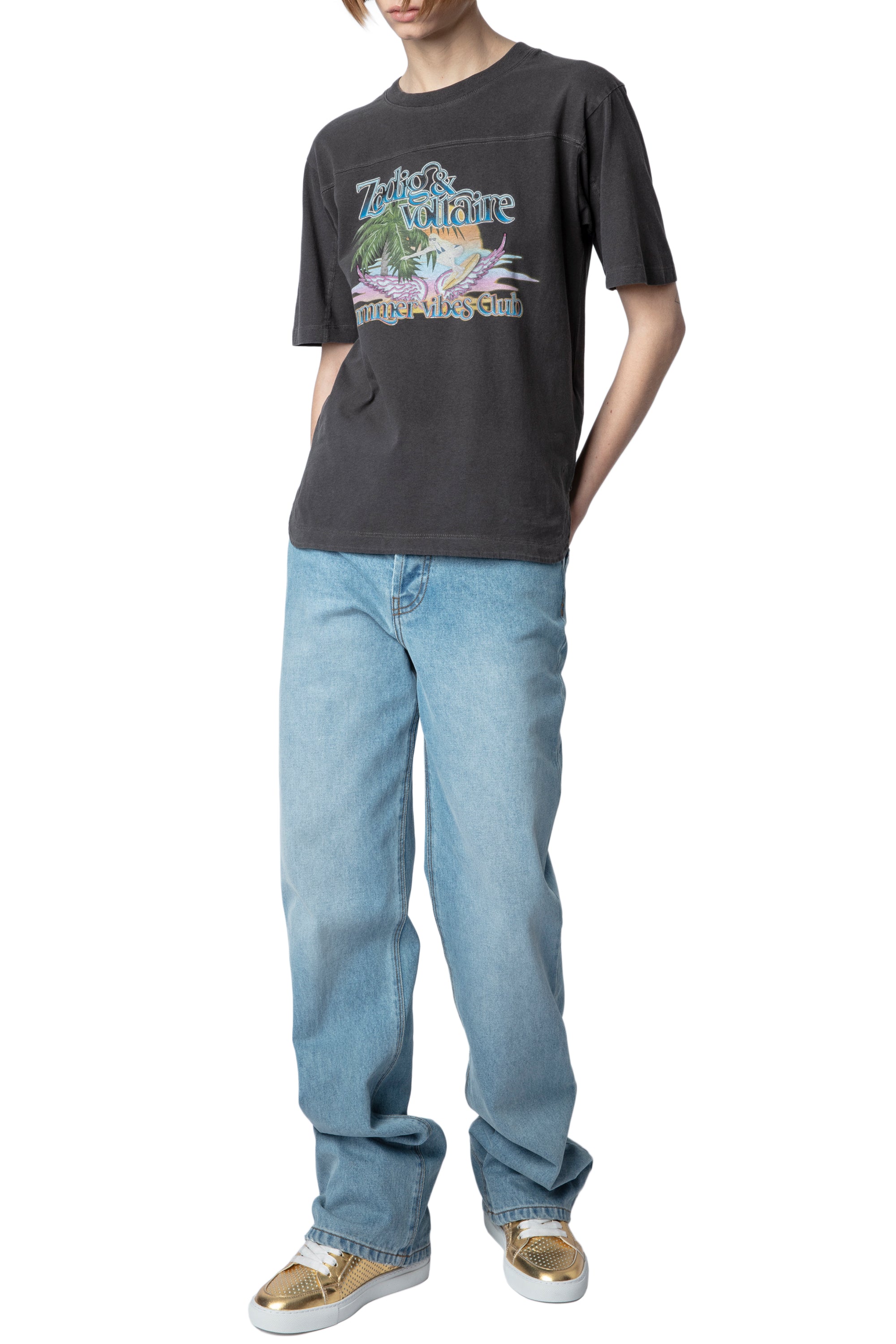 T-shirt Bow - Carbone