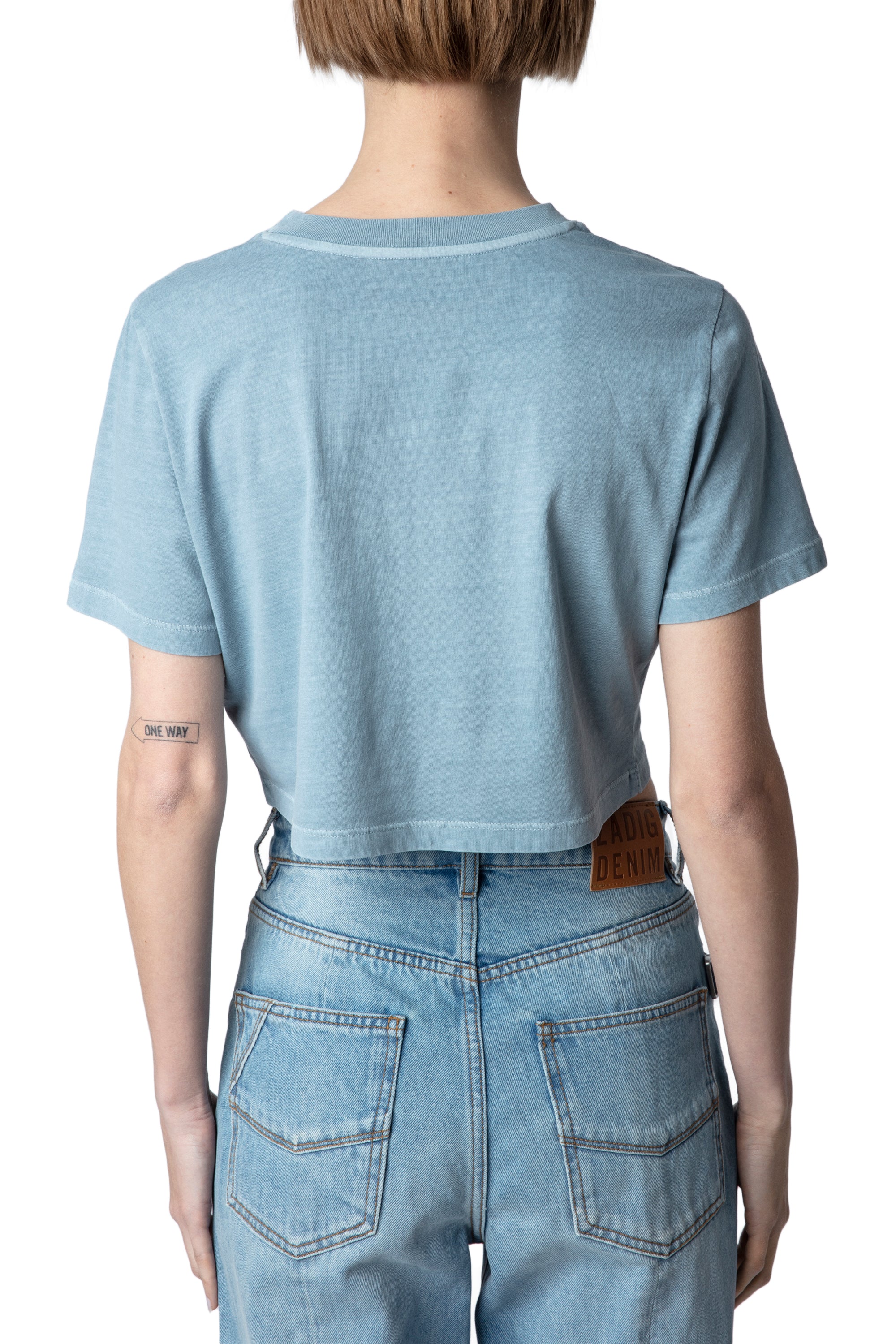 Carly crop T-shirt - Nuage