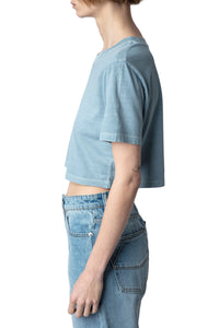 Carly crop T-shirt - Nuage