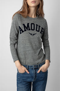 T-shirt Willy à imprimé "Amour" - Gomme