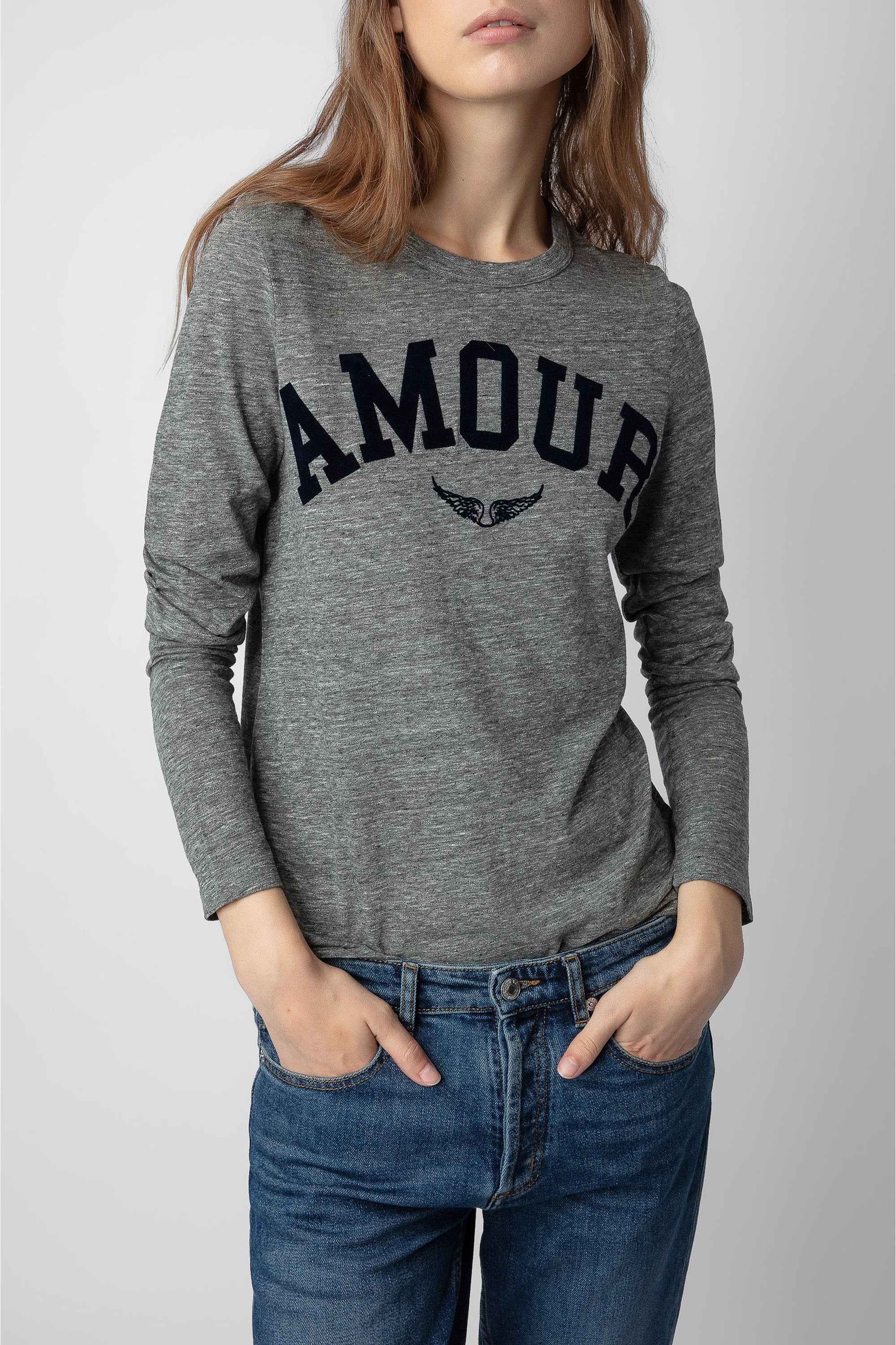 T-shirt Willy à imprimé "Amour" - Gomme