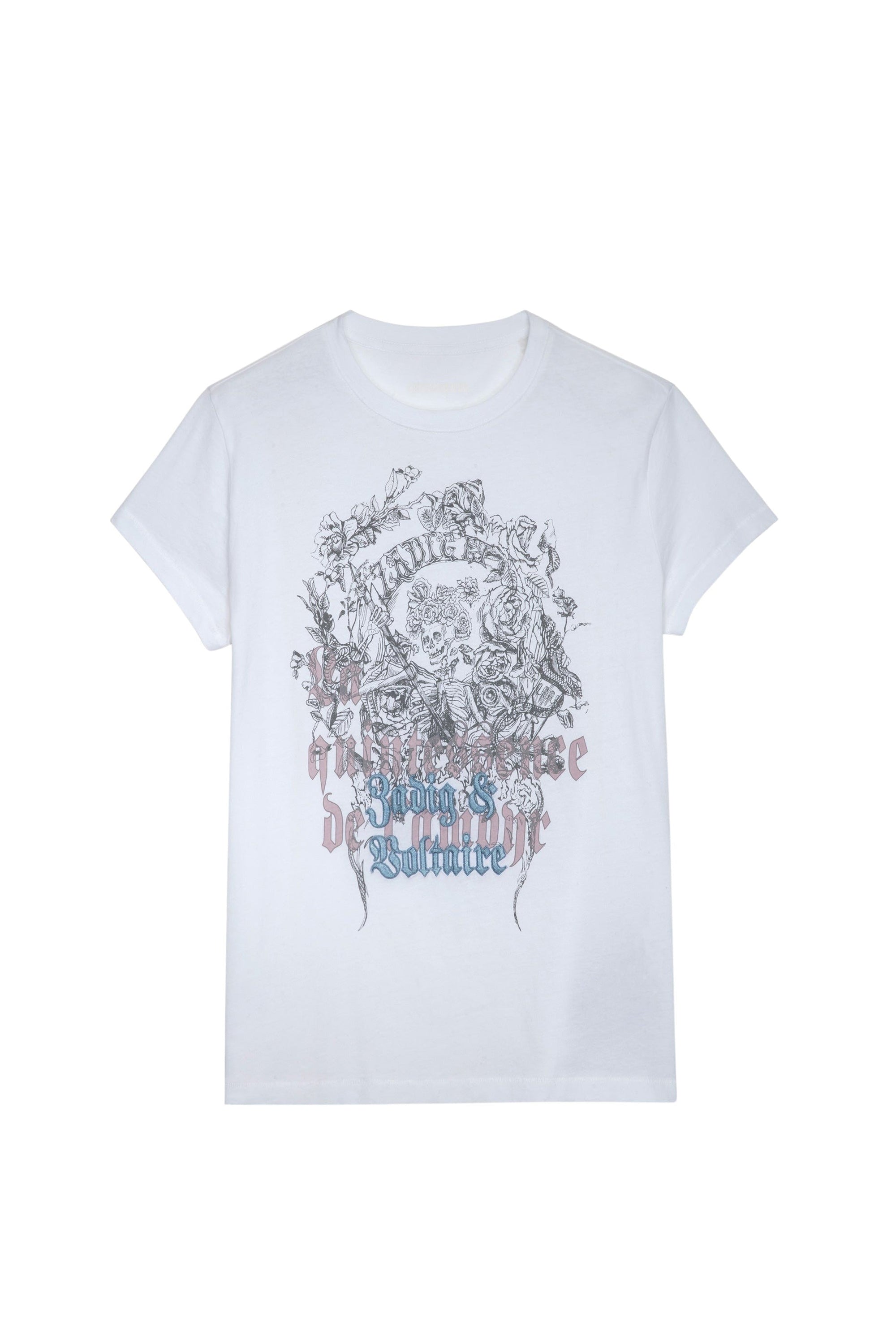 Walk Skull Reaper T-shirt - White