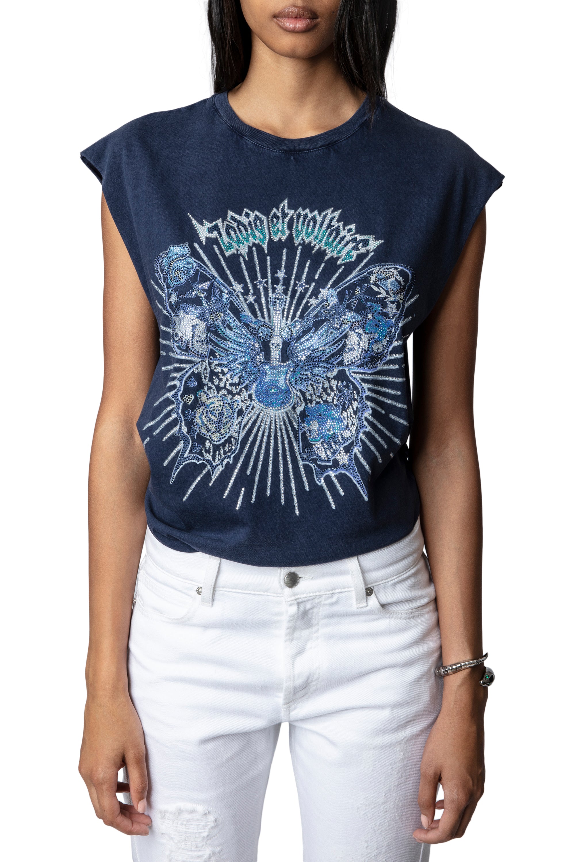 ZHORS LIGNE ENCRE CECILIA BUTTERFLY STRASS