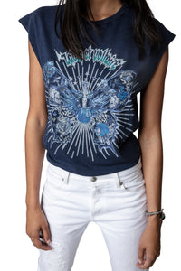 ZHORS LIGNE ENCRE CECILIA BUTTERFLY STRASS