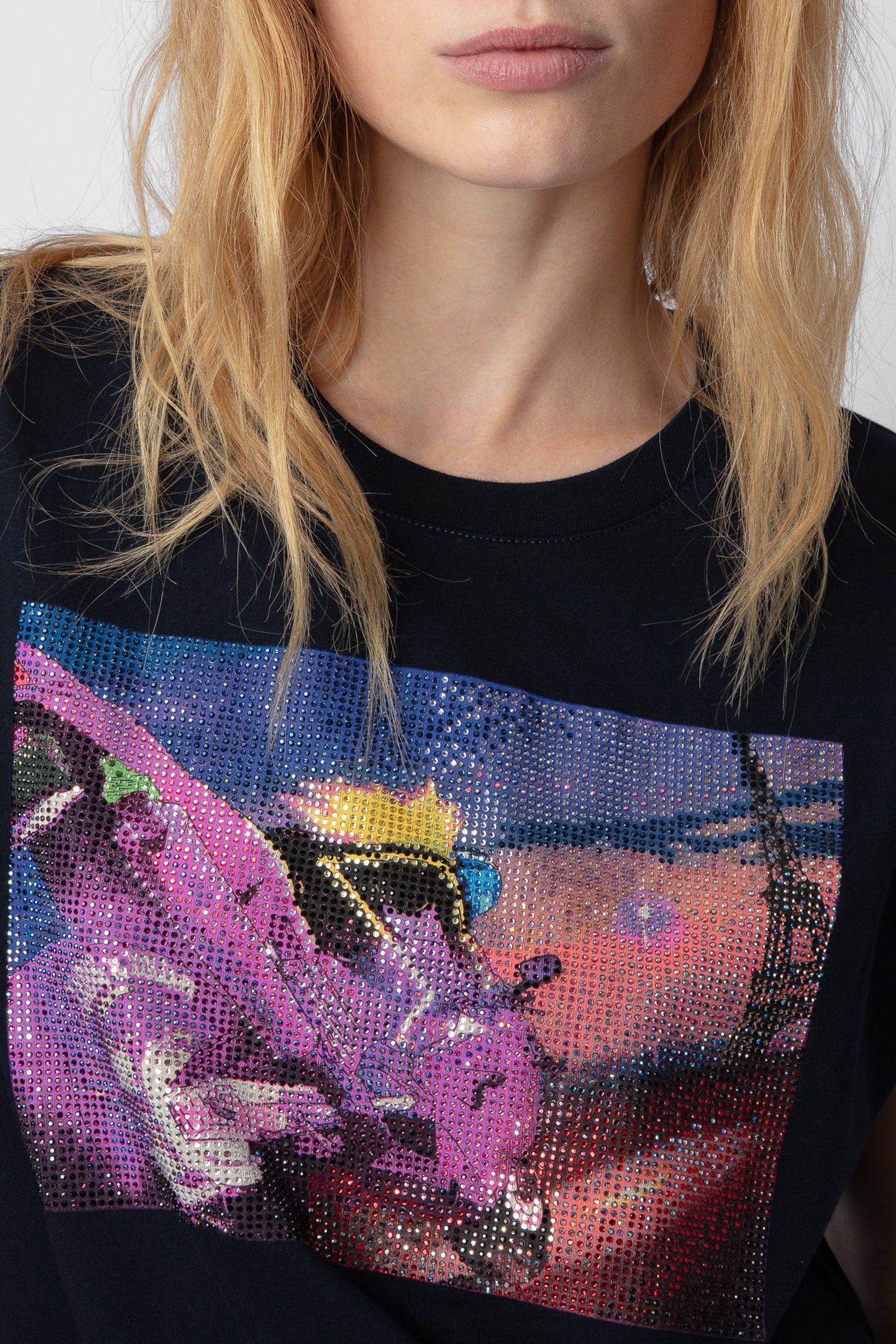 T-shirt Cecilia Moon - Encre
