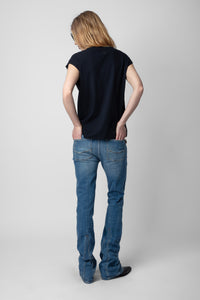 T-shirt Cecilia Moon - Encre