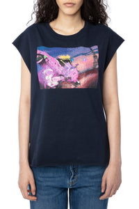 T-shirt Cecilia Moon - Encre