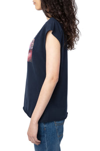 T-shirt Cecilia Moon - Encre
