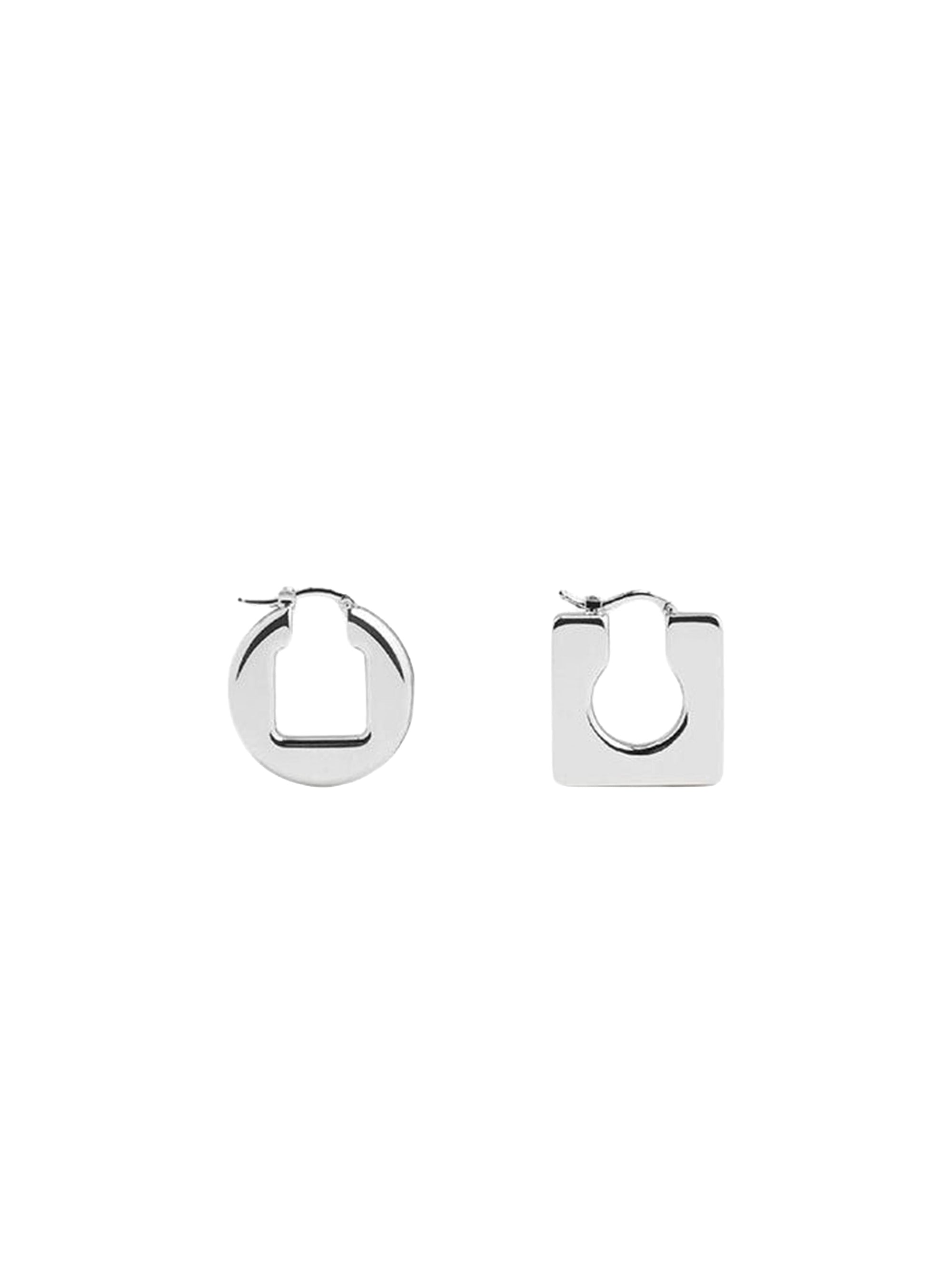 SILVER LES BOUCLES ROND CARRE