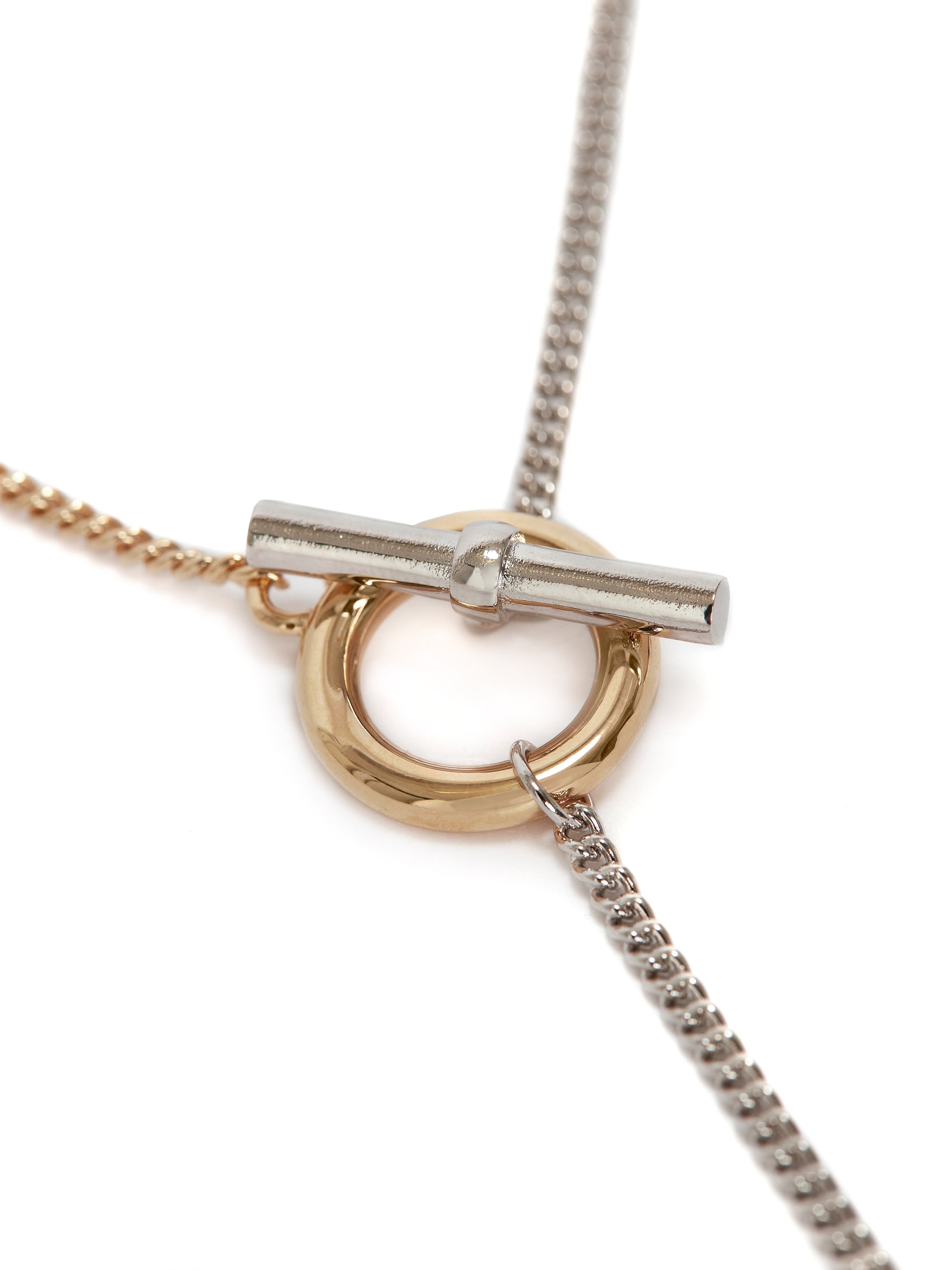 Collier Avec Pendentif Ancres - Gold/Silver Tone