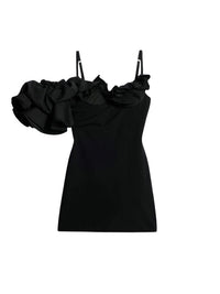 Robe Duna en laine - Black