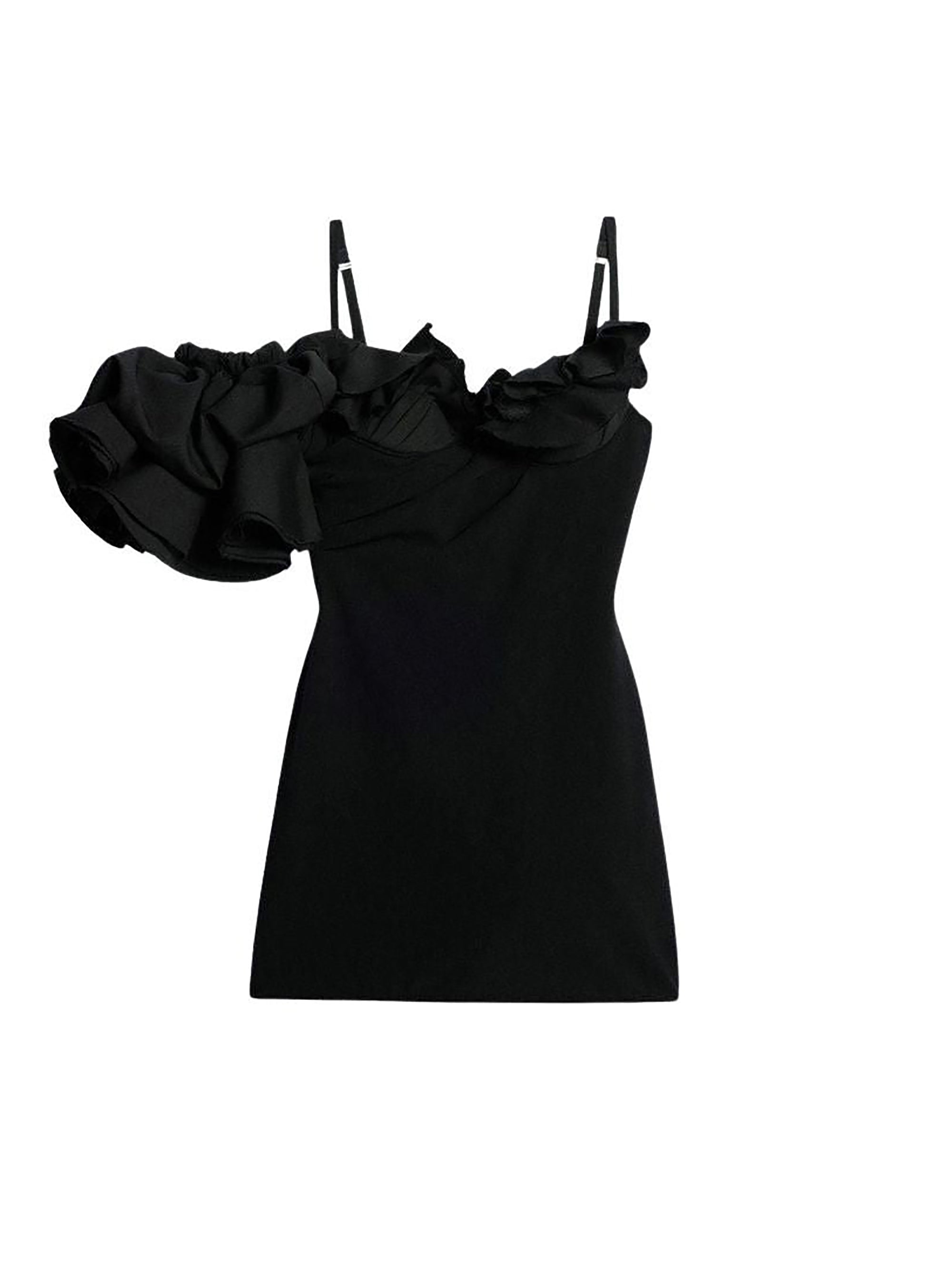 Robe Duna en laine - Black