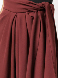 Jupe Souela en laine - Burgundy